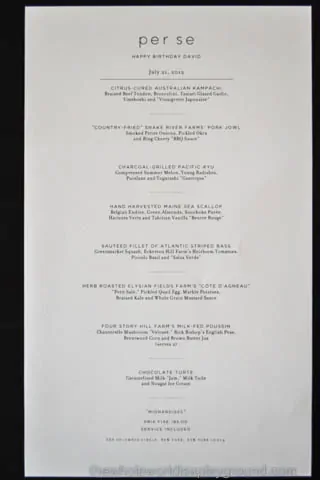 The Per Se Experience: Saturday Afternoon Lunch in New York with