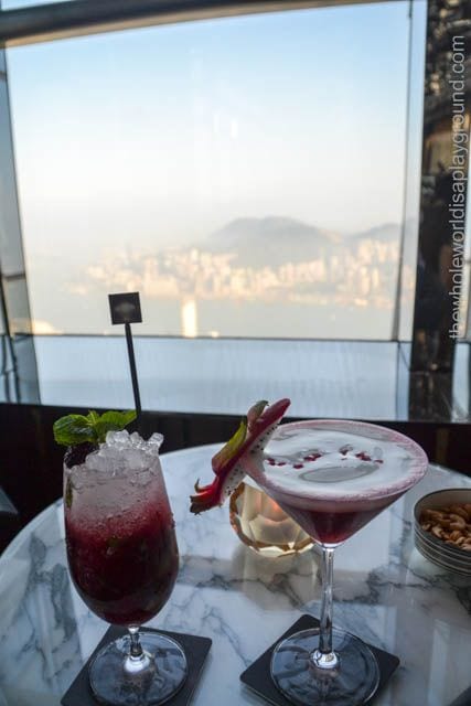 On Top Of The World Cocktails At The Ozone Bar Ritz Carlton