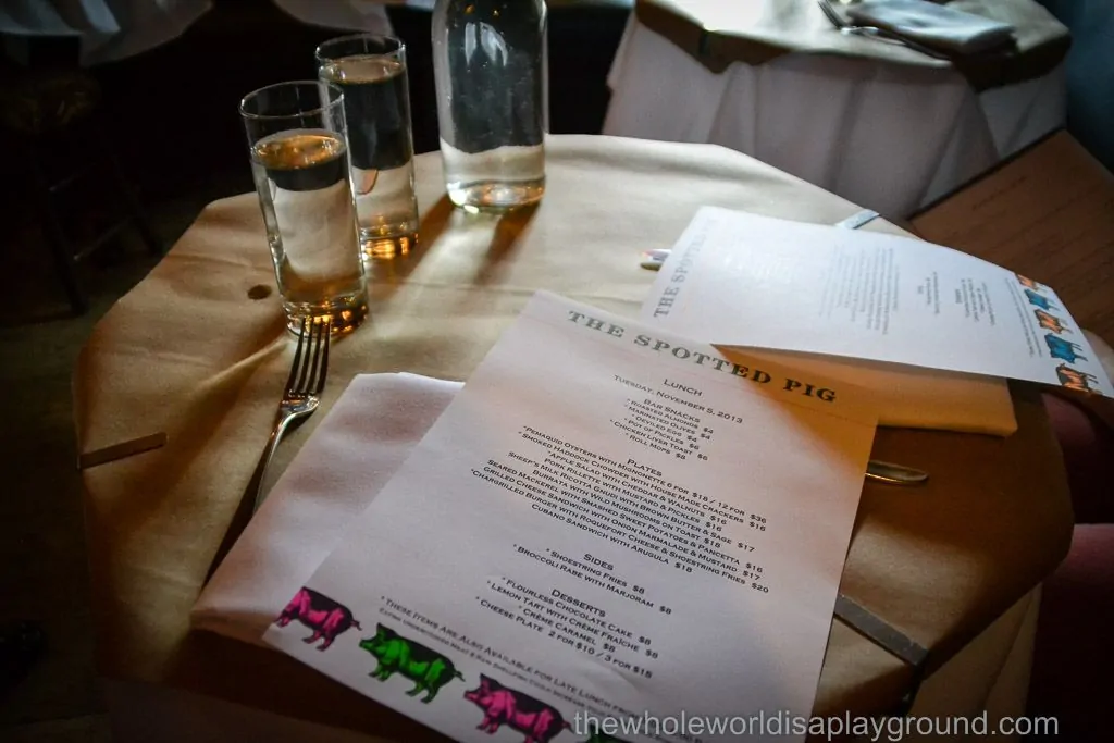 Spotted Pig New York Review ©thewholeworldisaplayground