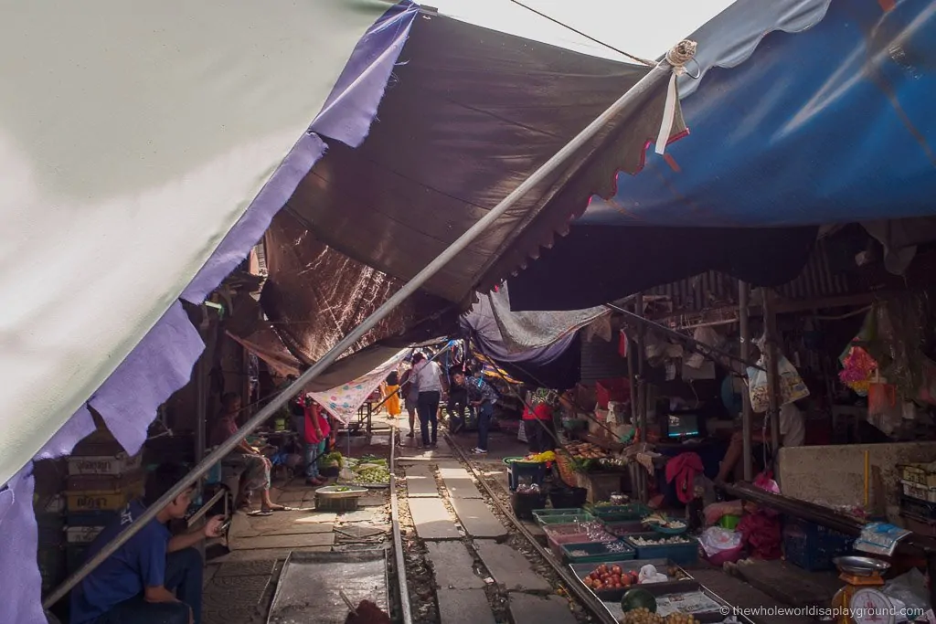 Maeklong Railway Market ©thewholeworldisaplayground