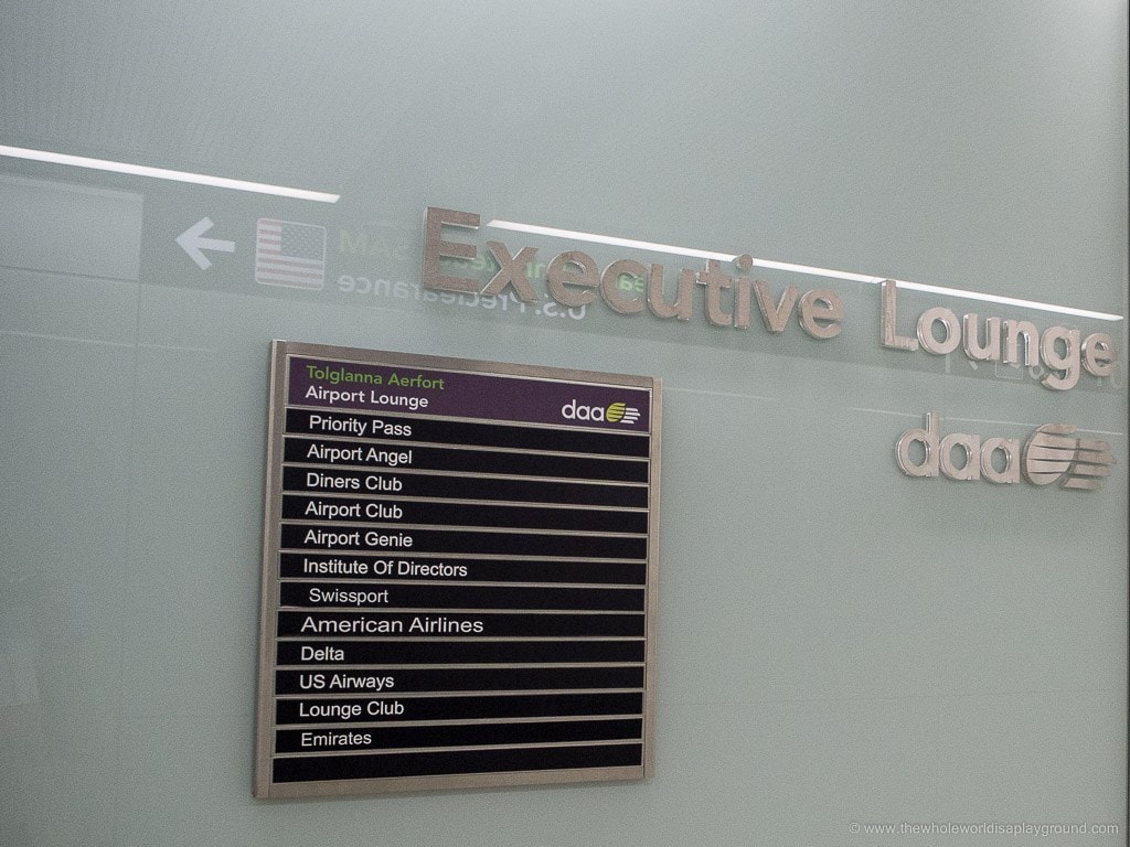 Dublin Airport Business Class DAA lounge Terminal 2 ©thewholeworldisaplayground