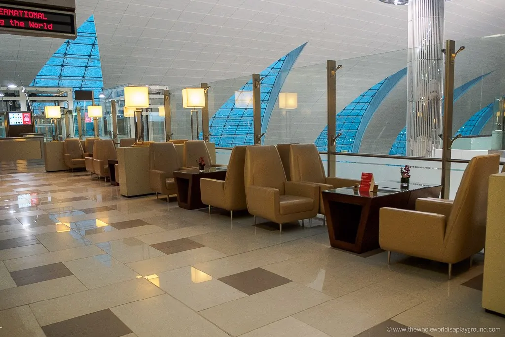 Emirates Dubai Business Class Lounge Terminal 3 A Gates © thewholeworldisaplayground