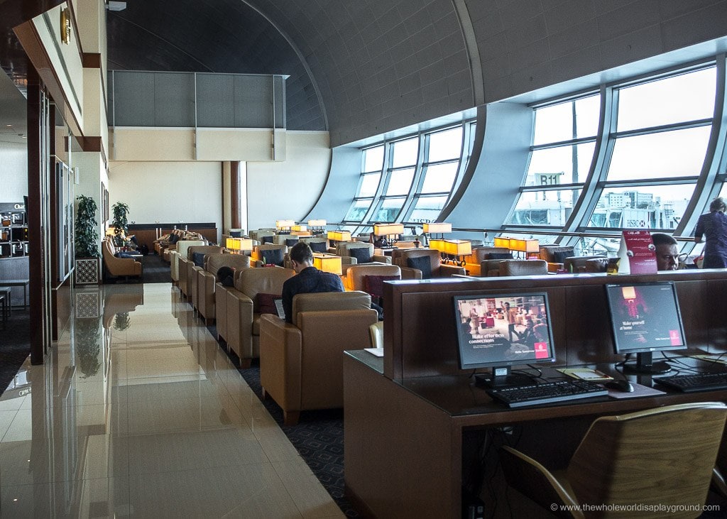 Emirates lounge C gates Dubai review ©thewholeworldisaplayground