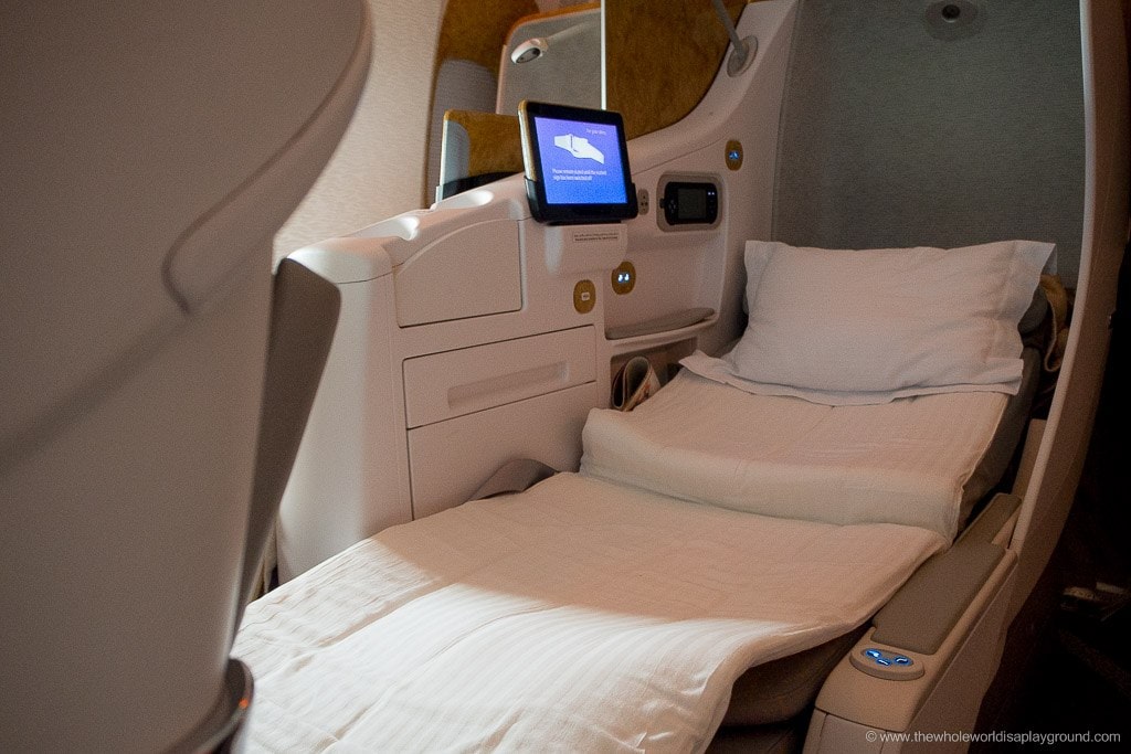 Emirates Business Class review Dublin to Dubai ©thewholeworldisaplayground