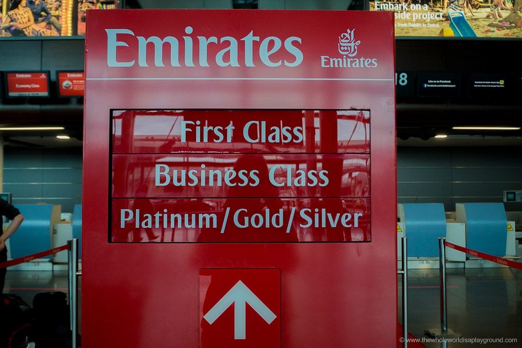 Emirates Business Class review Dublin to Dubai ©thewholeworldisaplayground