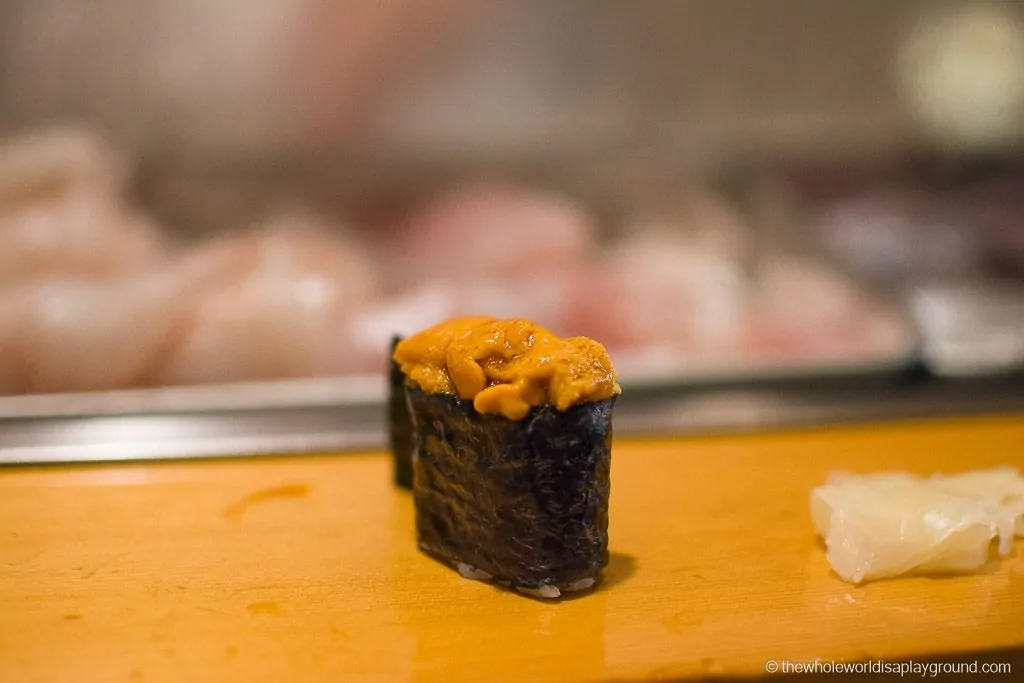 Uni (Sea Urchin) at Sushi Dai