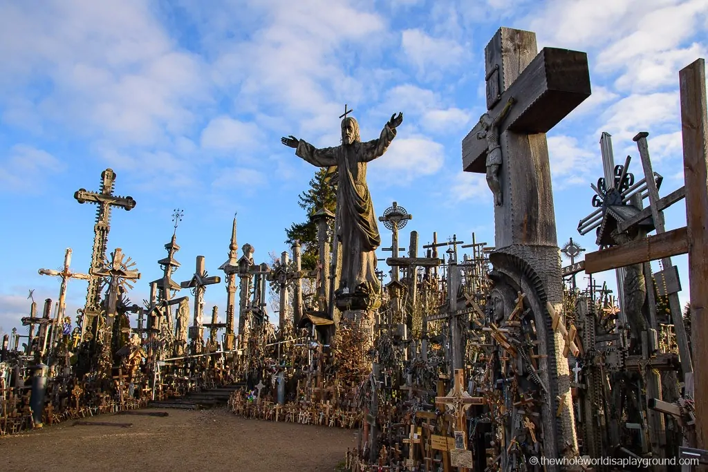 Hauntinig beautiful Hill of Crosses