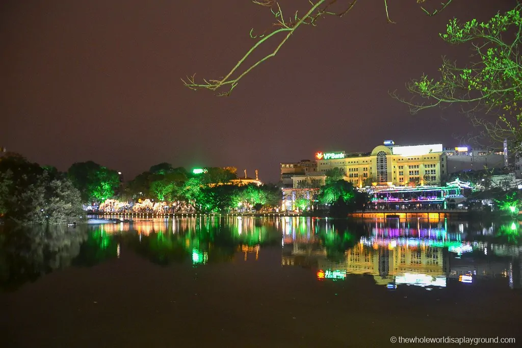 Hanoi's beautiful Hoan Kiem Lake: the lake of the Restored Sword