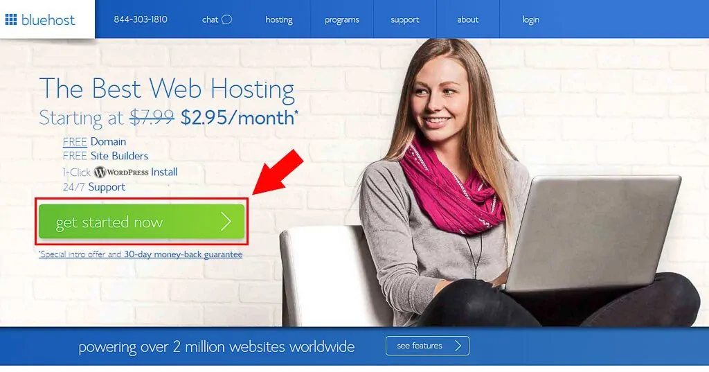 How to Setup Blog 1-Bluehost signup