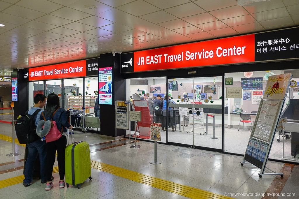 The exchange office at Tokyo Narita airport