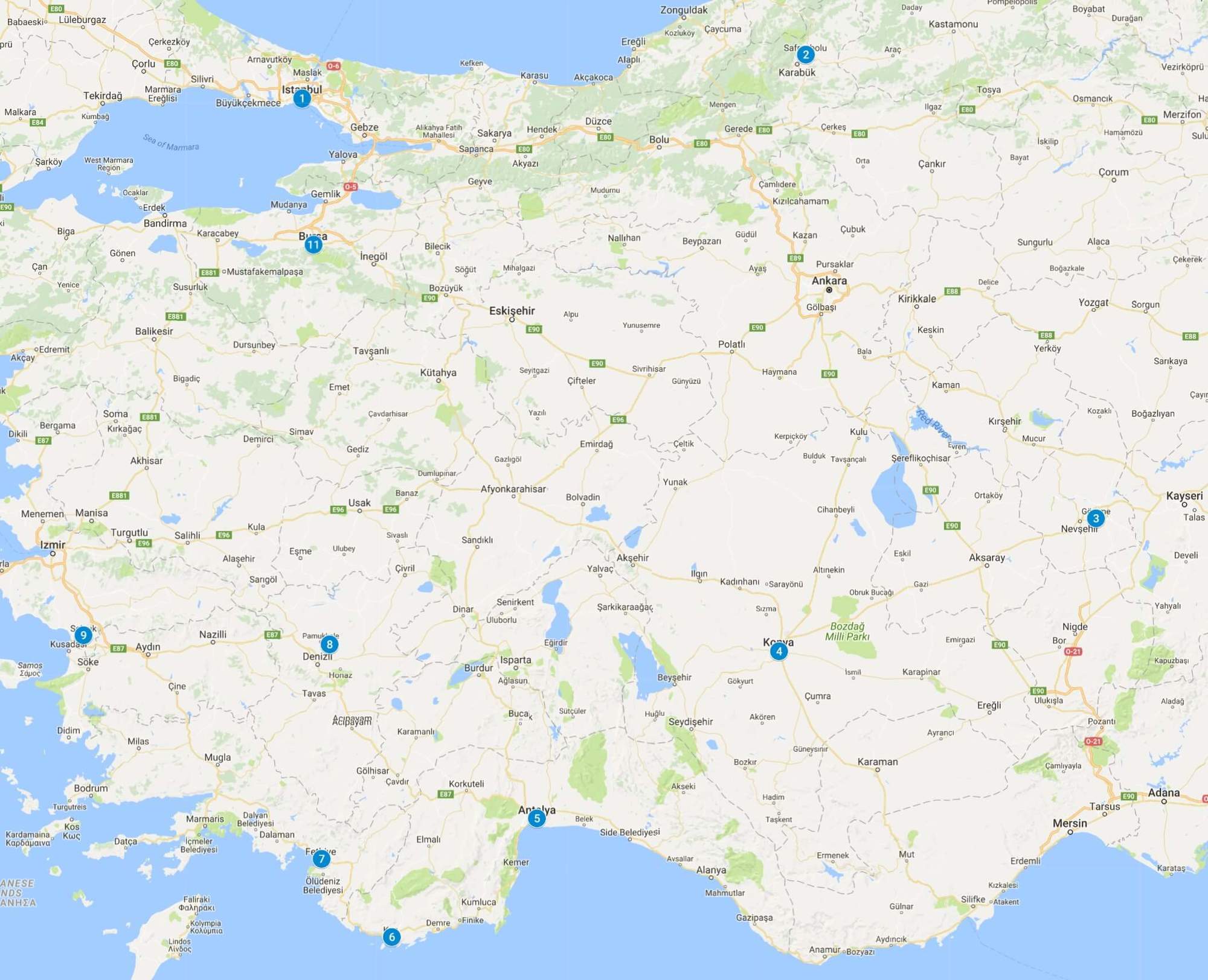 turkey travel itinerary for 12 days