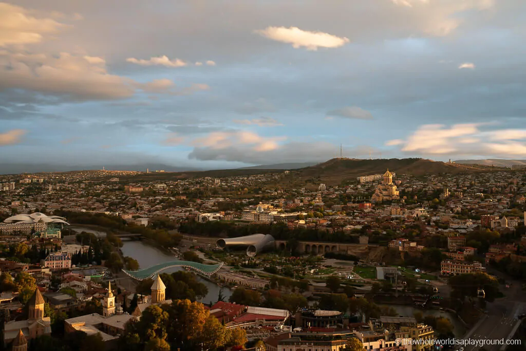 Tbilisi Georgia stock photo. Image of center, kura, illuminated - 82963574