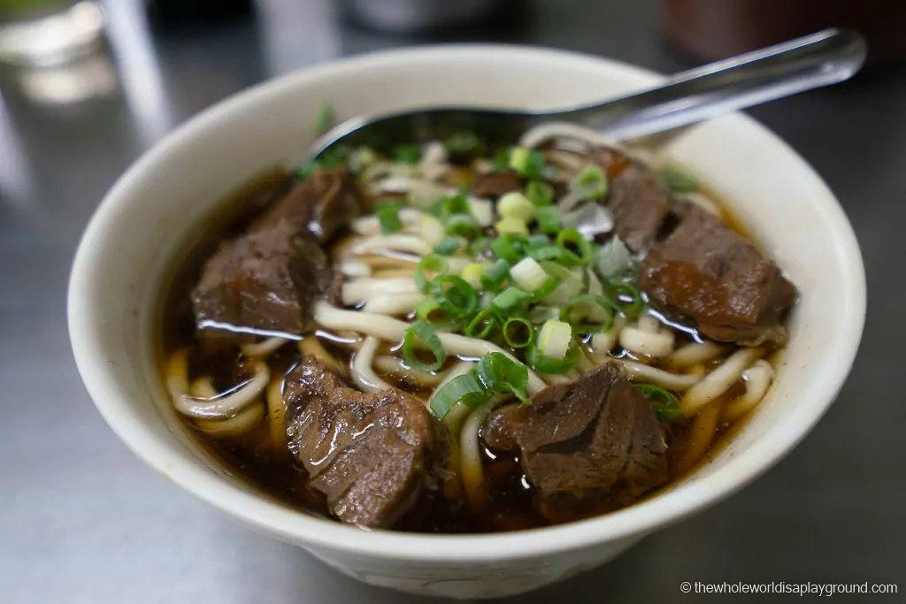 Taipei itinerary beef noodles