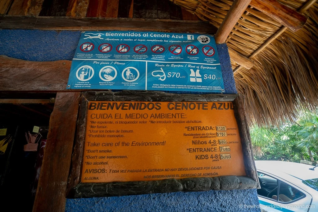 Cenote Azul Playa del Carmen