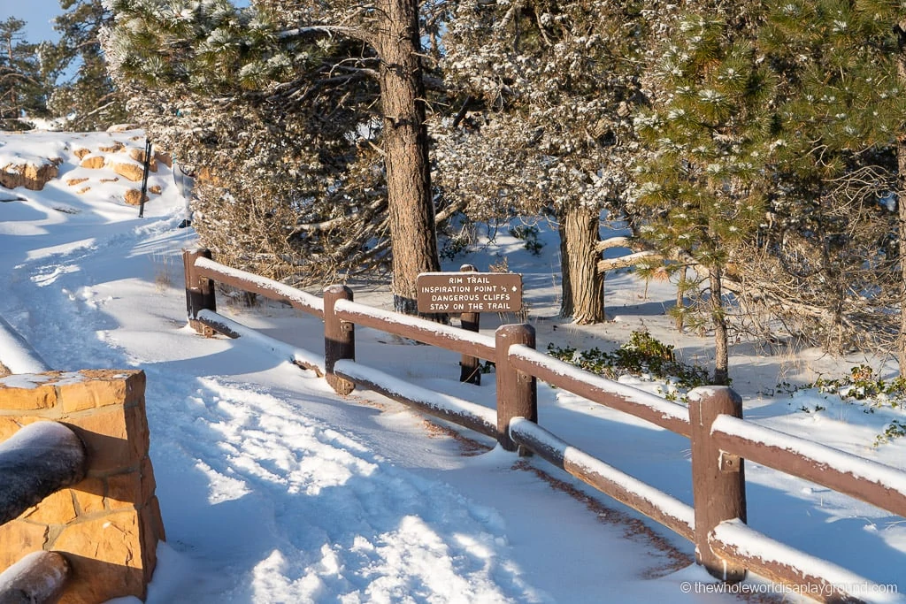 Imagination Point Bryce Canyon in Winter