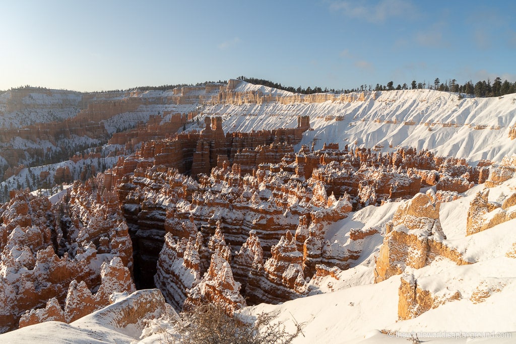 Sunset Point Bryce Canyon in Winter