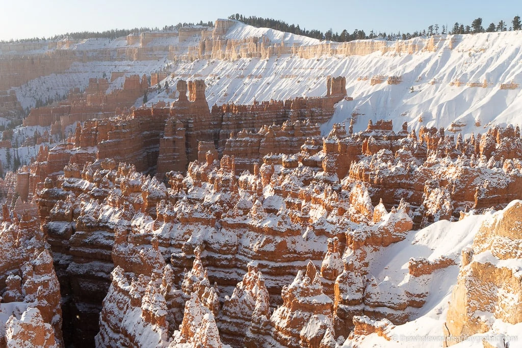 Sunset Point Bryce Canyon in Winter