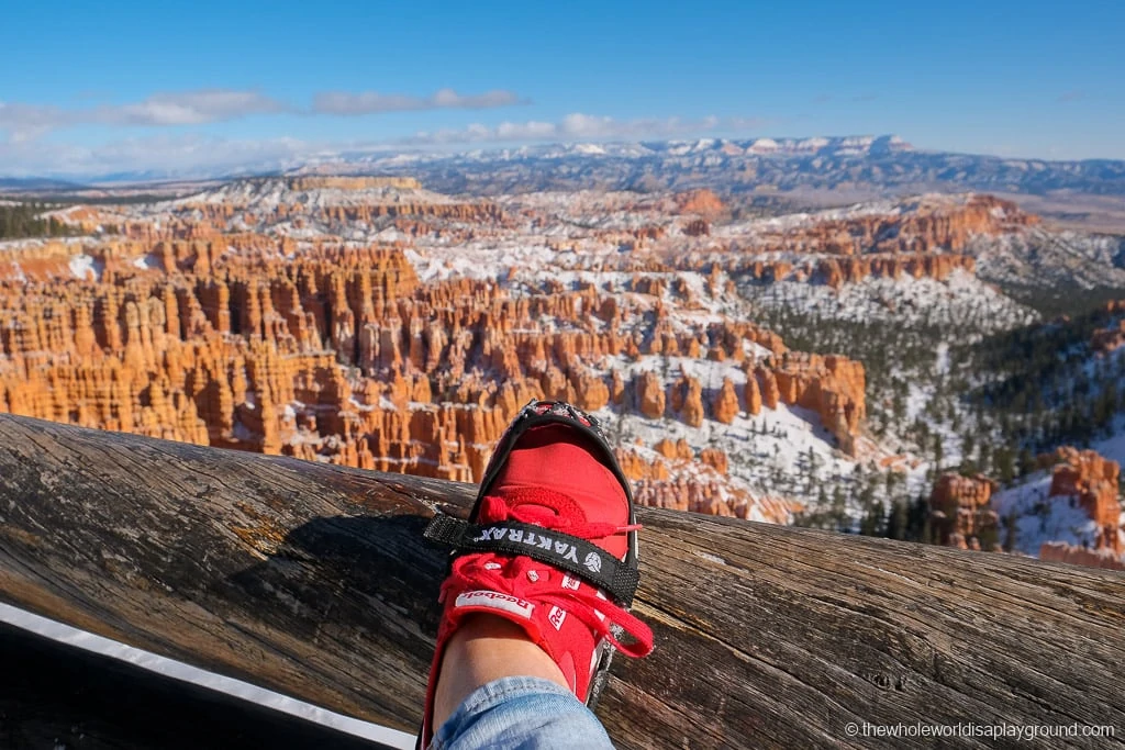 Sunset Point Bryce Canyon in Winter