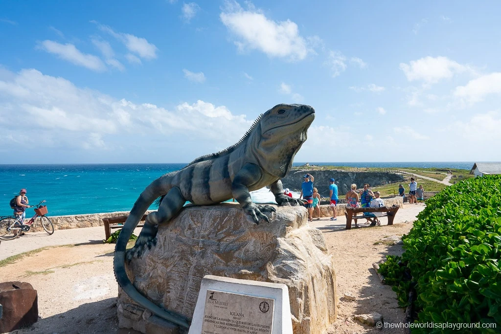 Iguana Statue Punta Sur Isla Mujeres