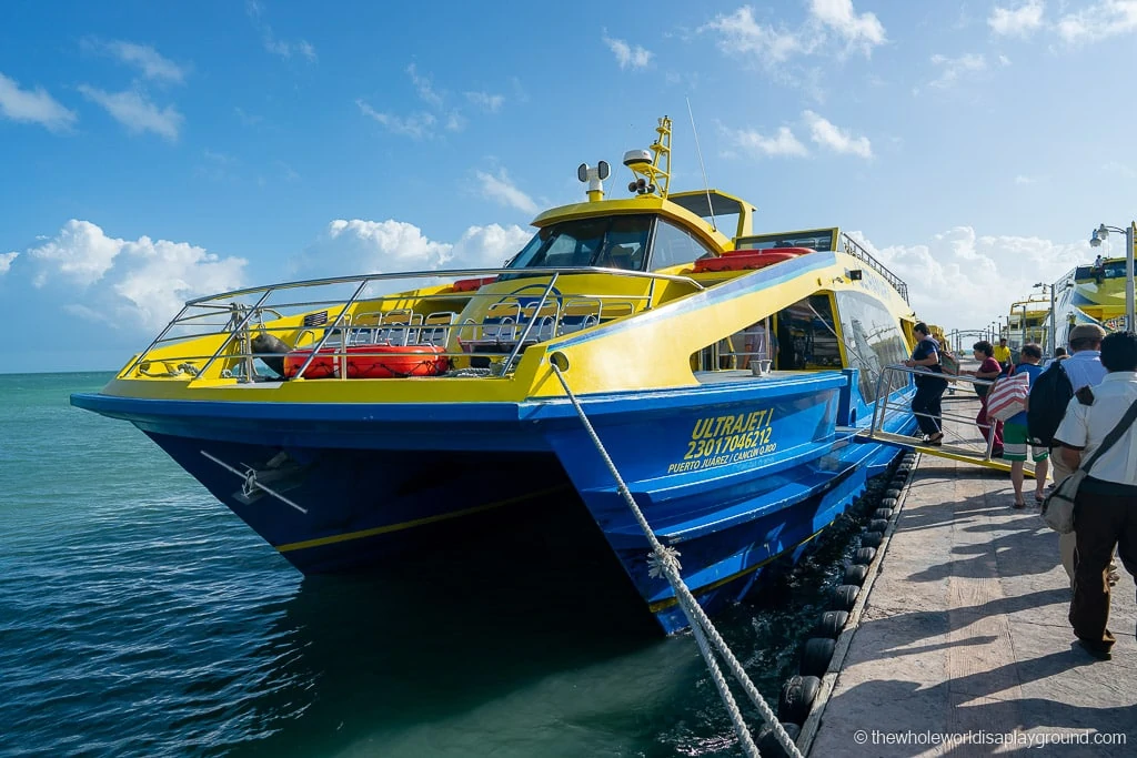 Ultramar ferry Cancun Isla Mujeres