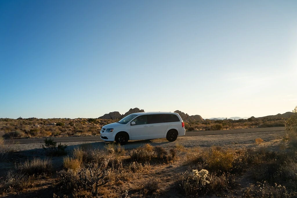 Driving in Joshua Tree National Park