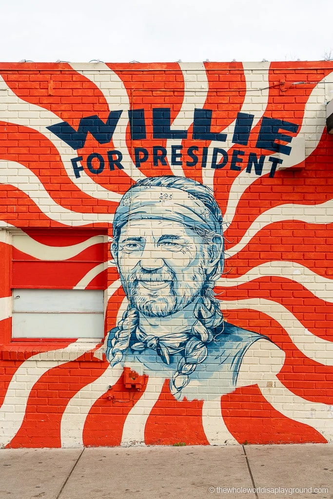 Willie for President Mural Best Murals in Austin