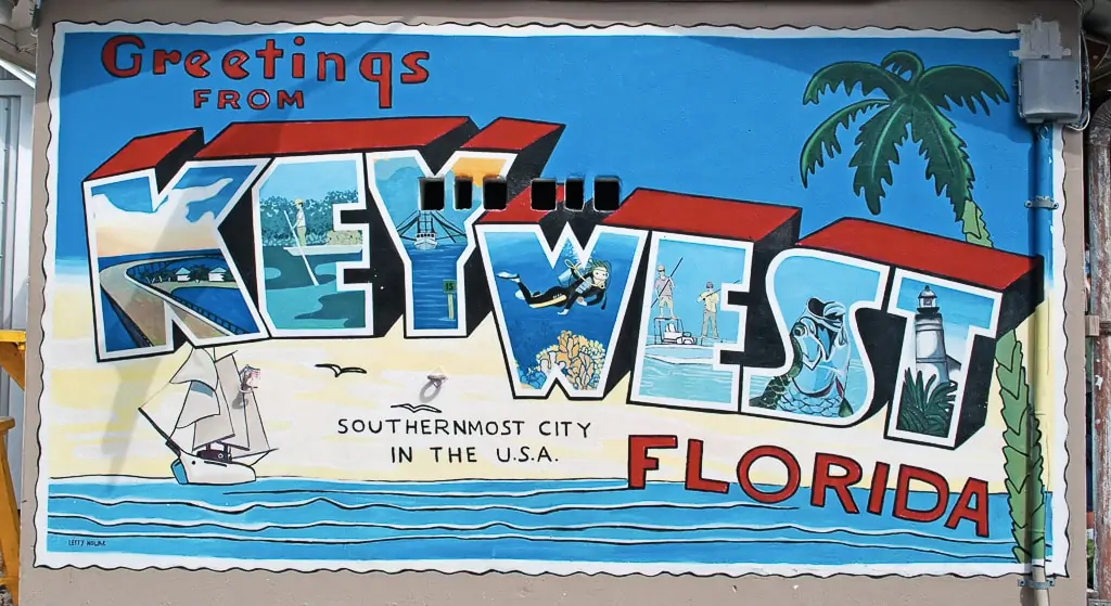 Key West Florida Pirates Paradise United States Travel Art Advertisement Poster 