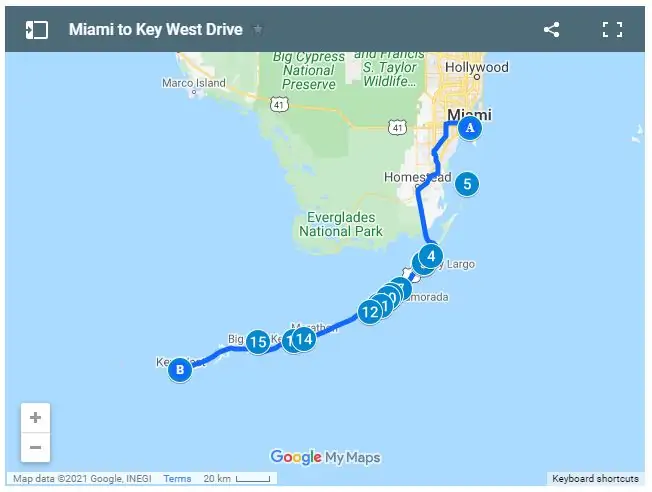 Miami to Key West Drive