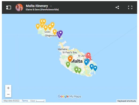 Malta Itinerary
