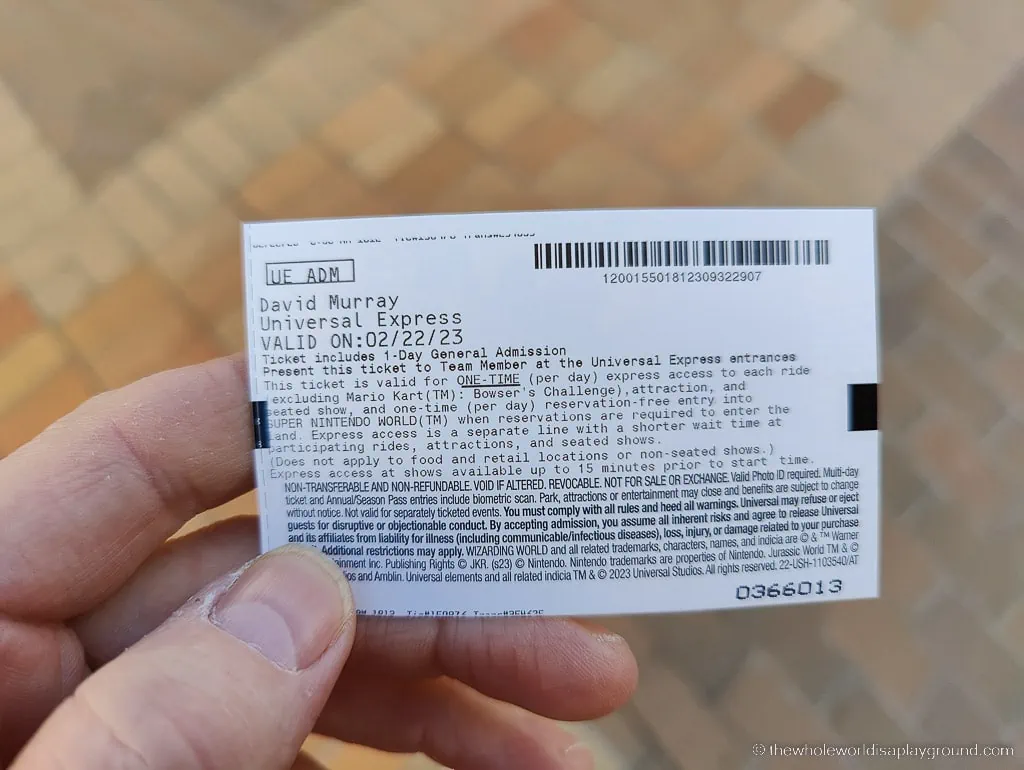 Universal Studios Hollywood Express Pass
