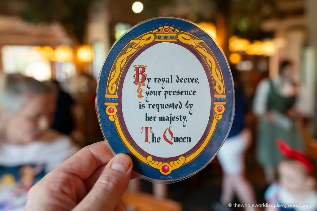 Story Book Dining at Artist Point with Snow White