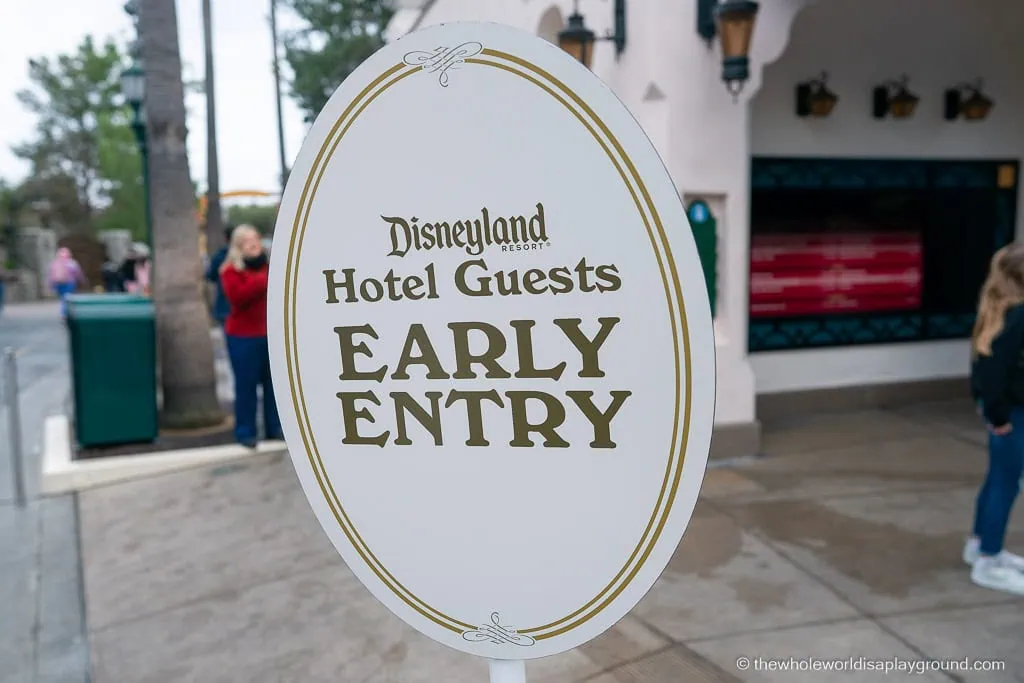 Disneyland California Adventure Early Entry